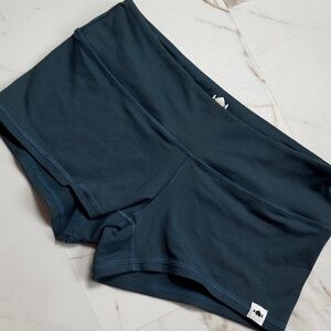 WODBottom Blue Workout Shorts Sz S Crossfit Micro Sporty Run Fitness Cardio